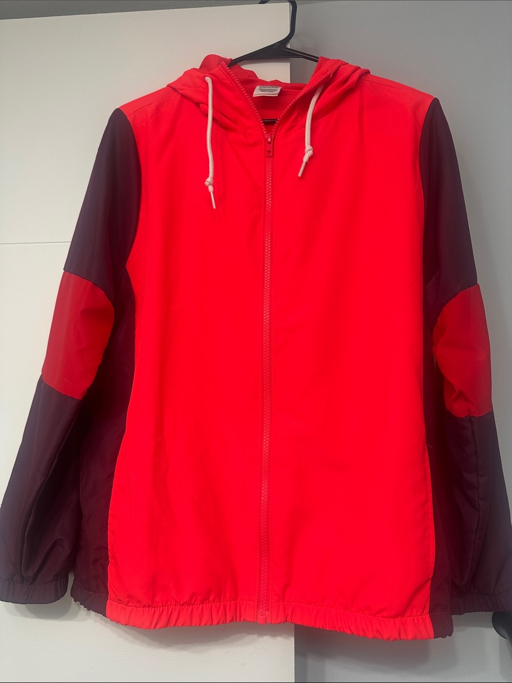 PINK Victoria's Secret Bright Coral Red Mesh Jacket